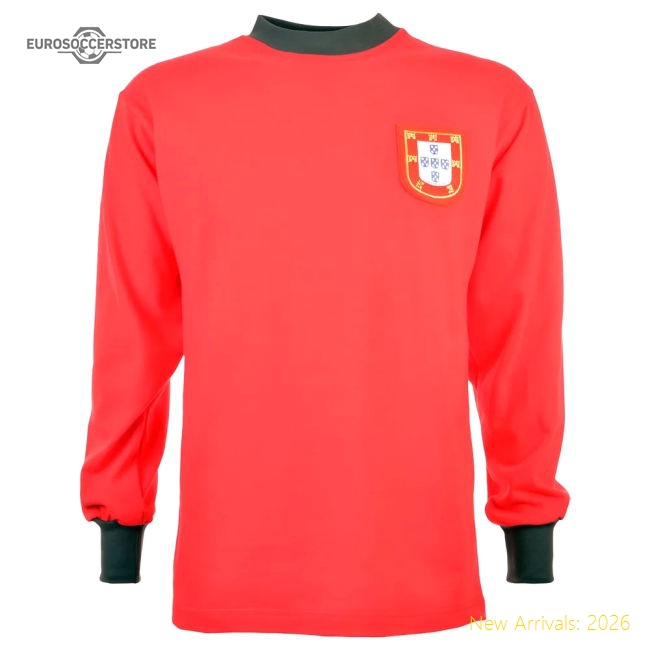 Portugal 1966 World Cup Eusebio 13 Retro Football Shirt-Vantage Point Soccer