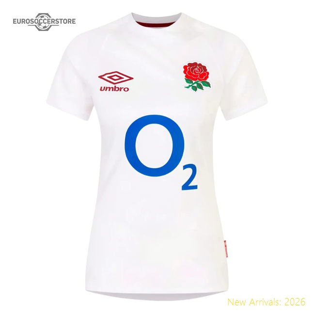 2023-2024 England Rugby Home Replica Shirt (Womens) (Your Name)-Vantage Point Soccer