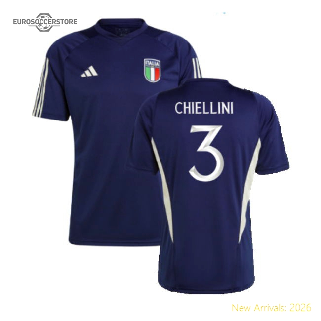 2023-2024 Italy Training Jersey (Dark Blue) (CHIELLINI 3)-Vantage Point Soccer