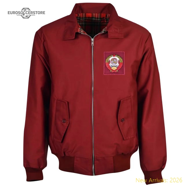 Soviet Union Maroon Harrington Jacket-Vantage Point Soccer