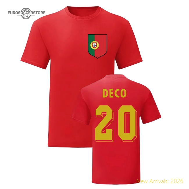 Deco Portugal National Hero Tee (Red)-Vantage Point Soccer