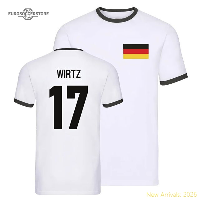Germany Ringer T-Shirt (Florian Wirtz 17)-Vantage Point Soccer