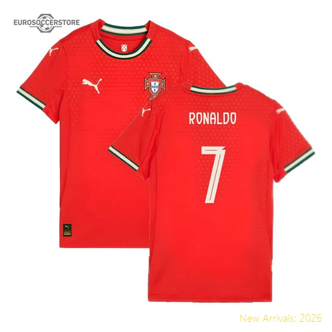 2025-2026 Portugal Home Shirt (Ladies) (Ronaldo 7)-Vantage Point Soccer