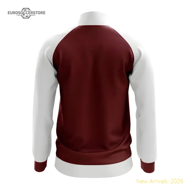 Latvia Concept Football Track Jacket (Red)-Football Shirts Shop
