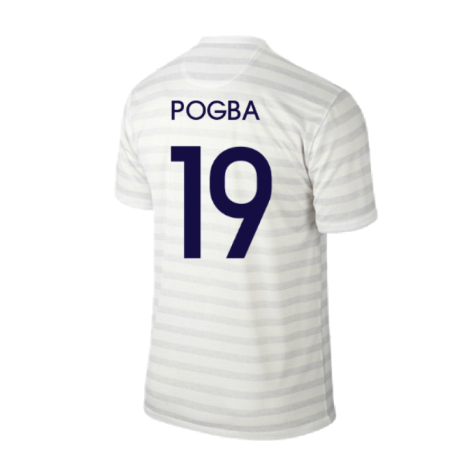 France 2014-15 Away Shirt ((Excellent) M) (Pogba 19)-Vantage Point Soccer