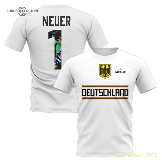 Danke Neuer Germany T-Shirt (White)-Vantage Point Soccer