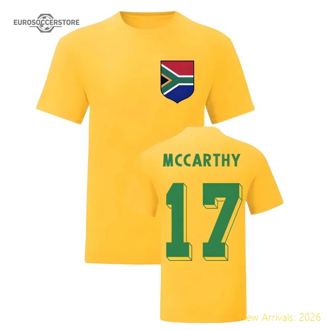 Benni McCarthy South Africa National Hero Tee (Yellow)-Football Shirts Shop