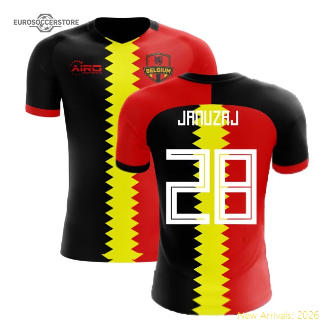 2025-2026 Belgium Flag Concept Football Shirt (Januzaj 28)-Vantage Point Soccer