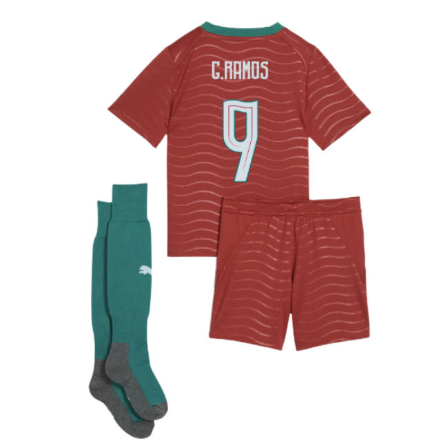 2026-2027 Portugal Home Mini Kit (G.Ramos 9)-The Soccer Shirt Hub