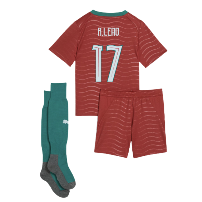 2026-2027 Portugal Home Mini Kit (R.Leao 17)-The Soccer Shirt Hub