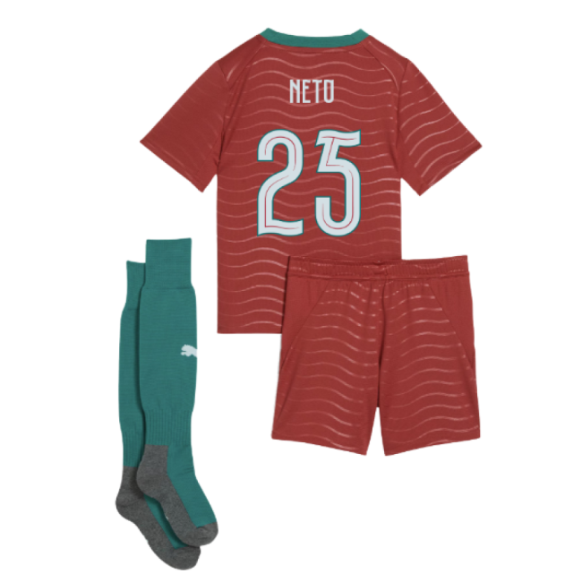 2026-2027 Portugal Home Mini Kit (Neto 25)-The Soccer Shirt Hub
