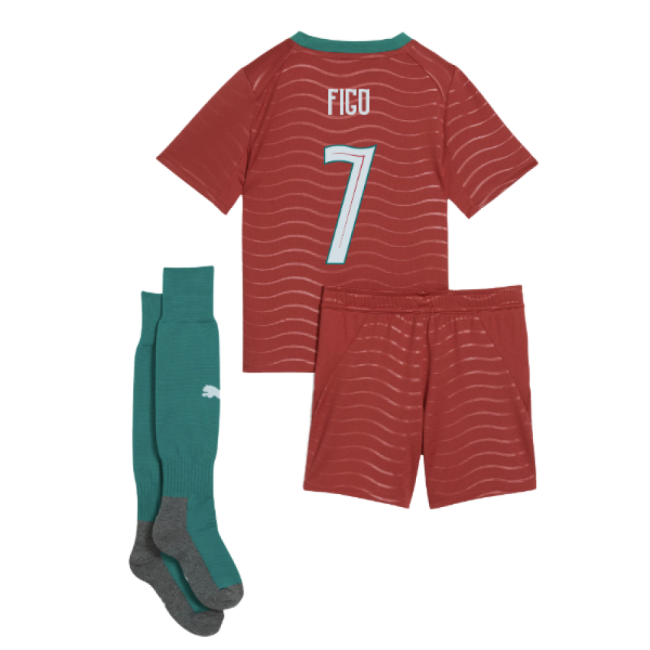2026-2027 Portugal Home Mini Kit (Figo 7)-The Soccer Shirt Hub